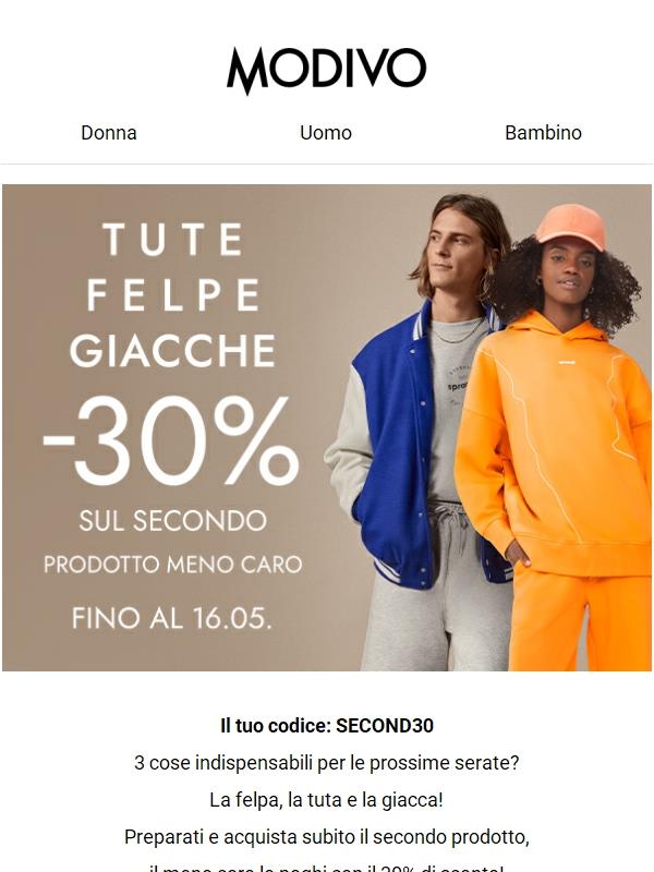 Modivo.it: Fino al -30% sui esclusivi marchi di MODIVO 🖤 | Jekoo
