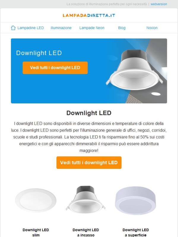 Downlight LED adatti a tutti gli spazi