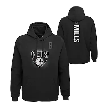 Felpa con cappuccio con nome e numero Brooklyn Nets - Patty Mills - Uomo