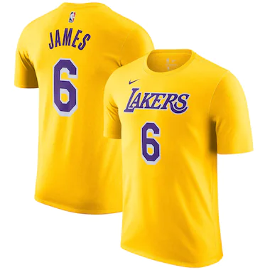 Los Angeles Lakers Nike nome e numero T-Shirt - Lebron James - Uomo