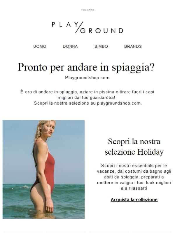 PLAYGROUND | Pronto per andare in spiaggia? Scopri la nostra selezione Holiday