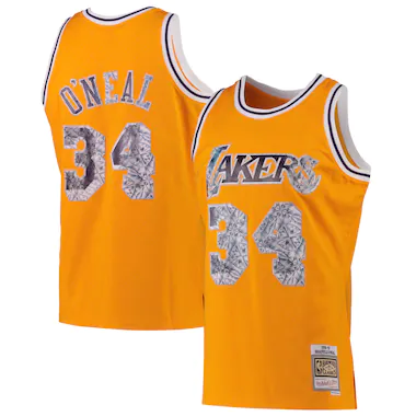 Maglia Swingman 75th Anniversary Mitchell & Ness dei Los Angeles Lakers - Shaquille O'Neal