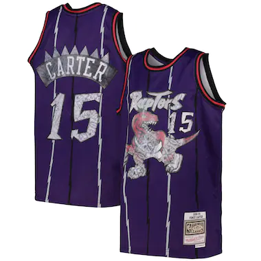 Toronto Raptors 75th Anniversary Swingman Jersey Tracy McGrady - Youth di Mitchell & Ness