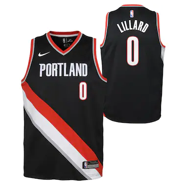 Portland Trail Blazers Nike Icon Swingman Maglia NBA - Damian Lillard - Ragazzo