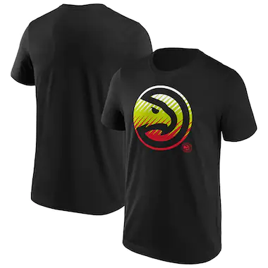 T-shirt Fade Graphic con marchio Atlanta Hawks Fanatics - Uomo