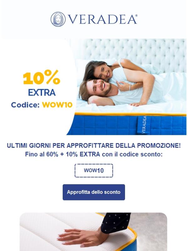 Ultimi giorni: 10% Extra con il codice WOW10