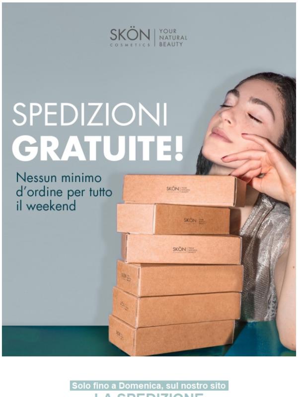 Oggi le spese di spedizione non le vogliamo! 🎁