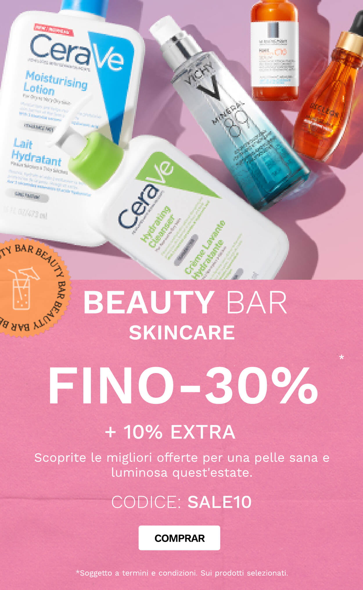 ATÉ 30% + 10% extra em skincare