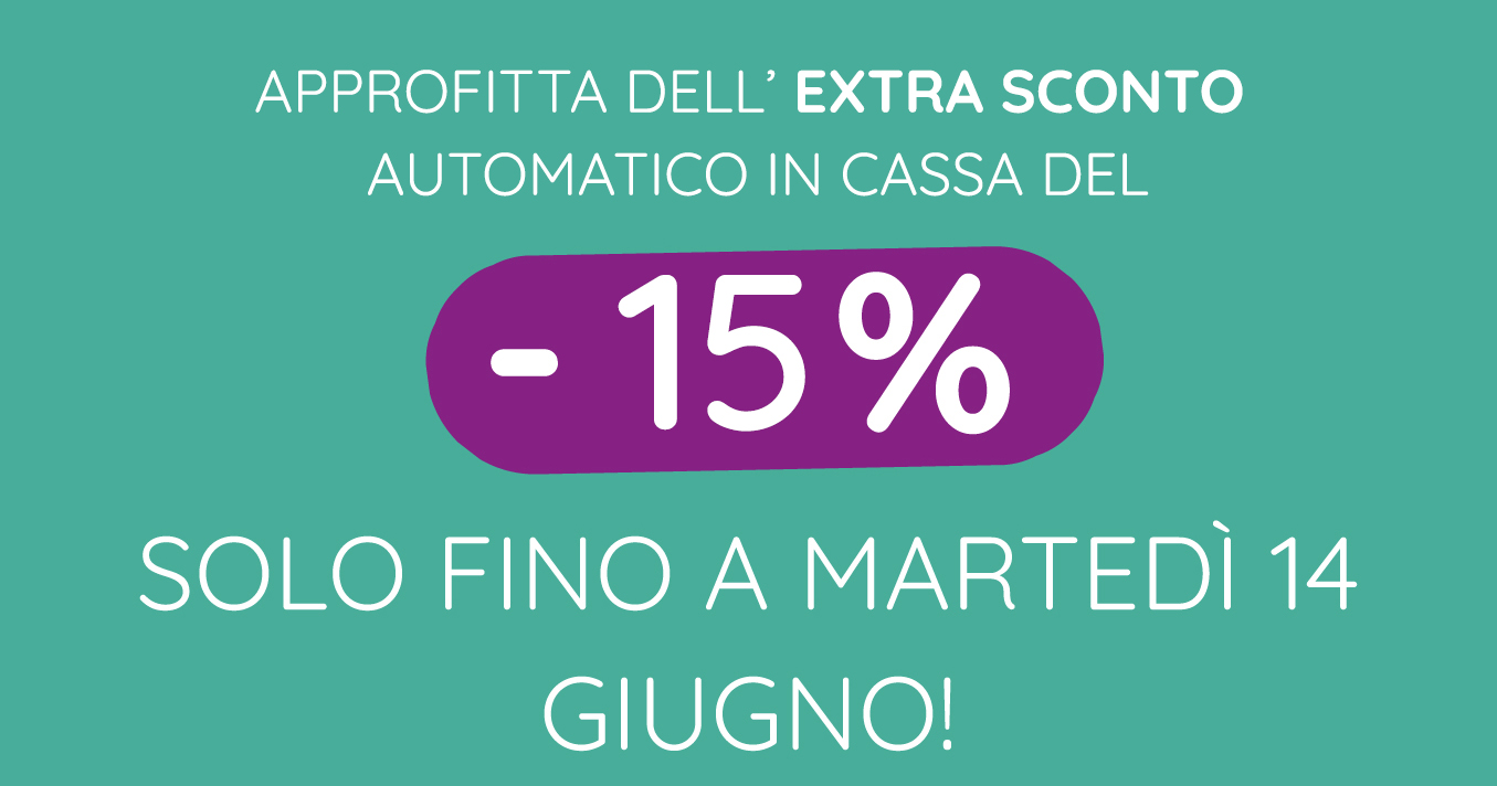 EXTRA SCONTO DEL - 15%