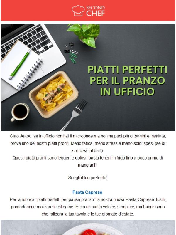 SecondChef 4 Piatti Freddi da portare in ufficio Jekoo