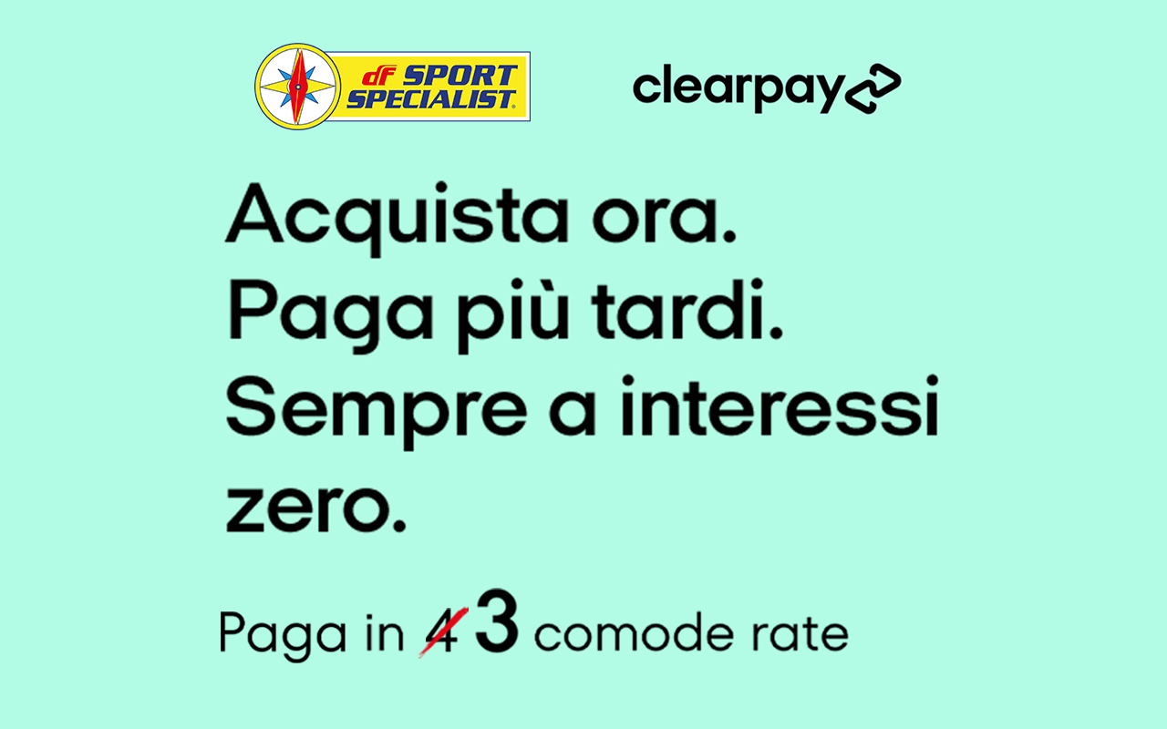 Acquista ora e paga più tardi. Sempre a interessi zero. PAGA IN 3 COMODE RATE!