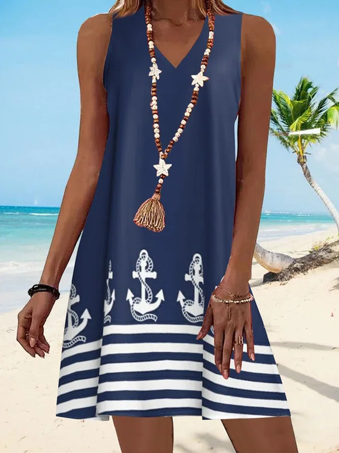 Beach Vacation Casual Mini Dr...