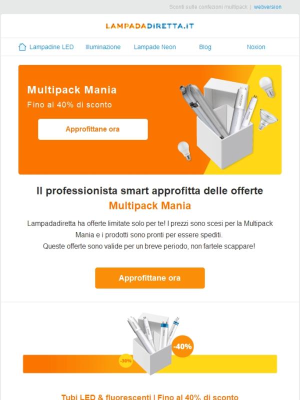 Multipack Mania: fino al 40% di sconto