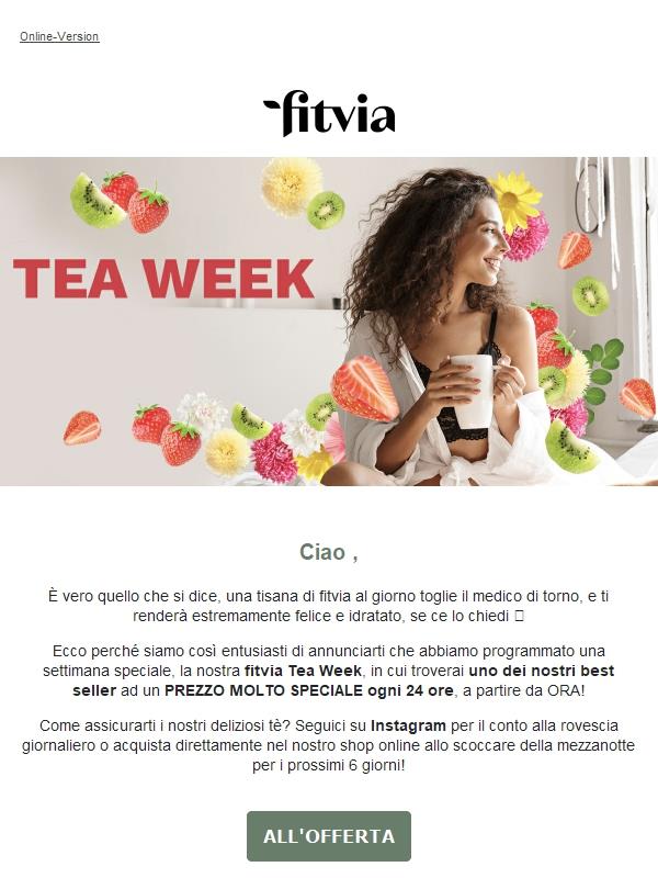 Una tisana al giorno (a un prezzo speciale), toglie il medico di torno 😉