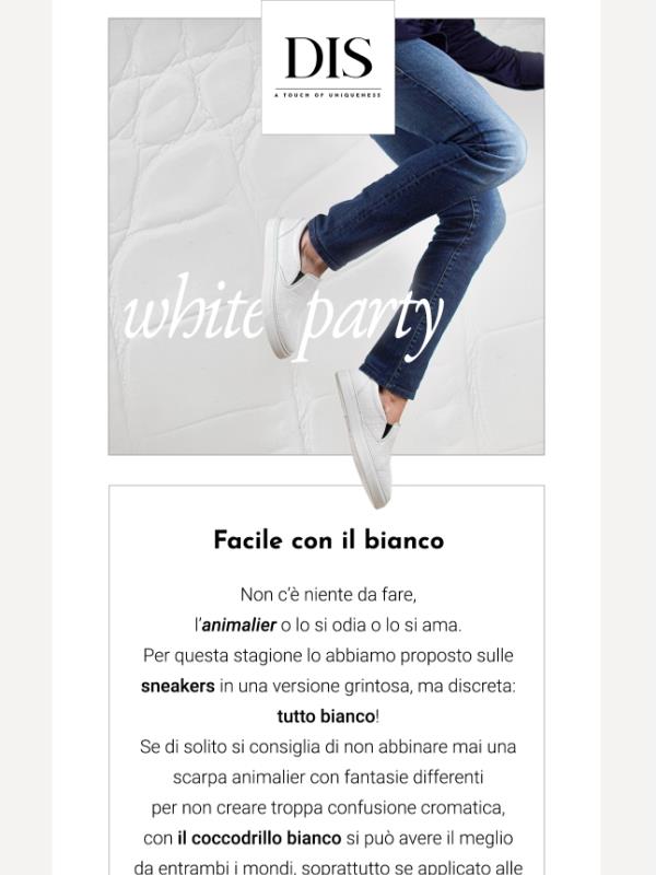 Che stile, il bianco