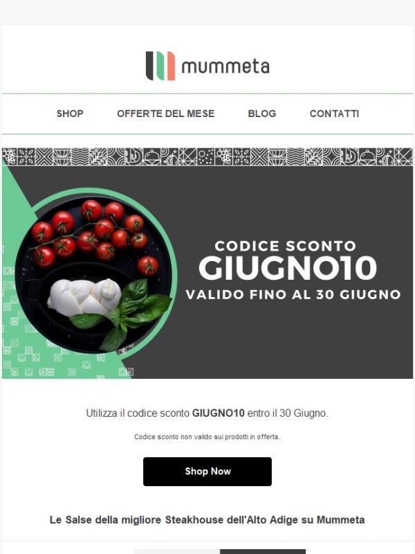 per te un codice sconto per scoprire i nuovi prodotti!