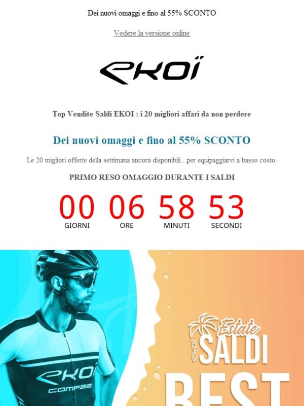 Top Vendite Saldi EKOI : i 20 migliori affari da non perdere