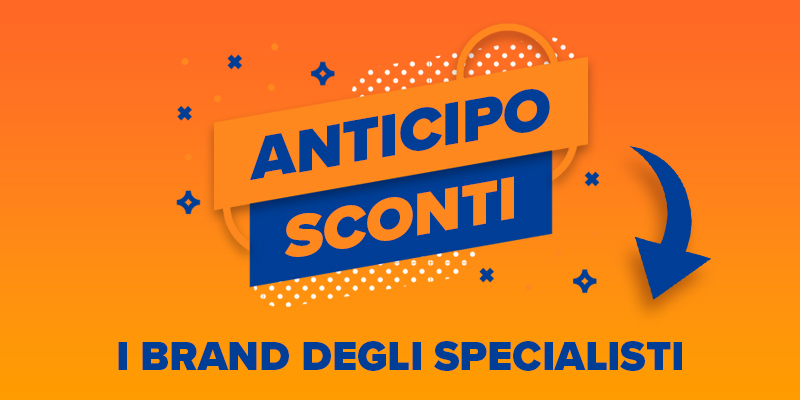 Anticipo sconti! Brand ribassati fino al -50%