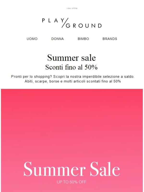 PLAYGROUND | Summer Sale: Saldi fino al 50%