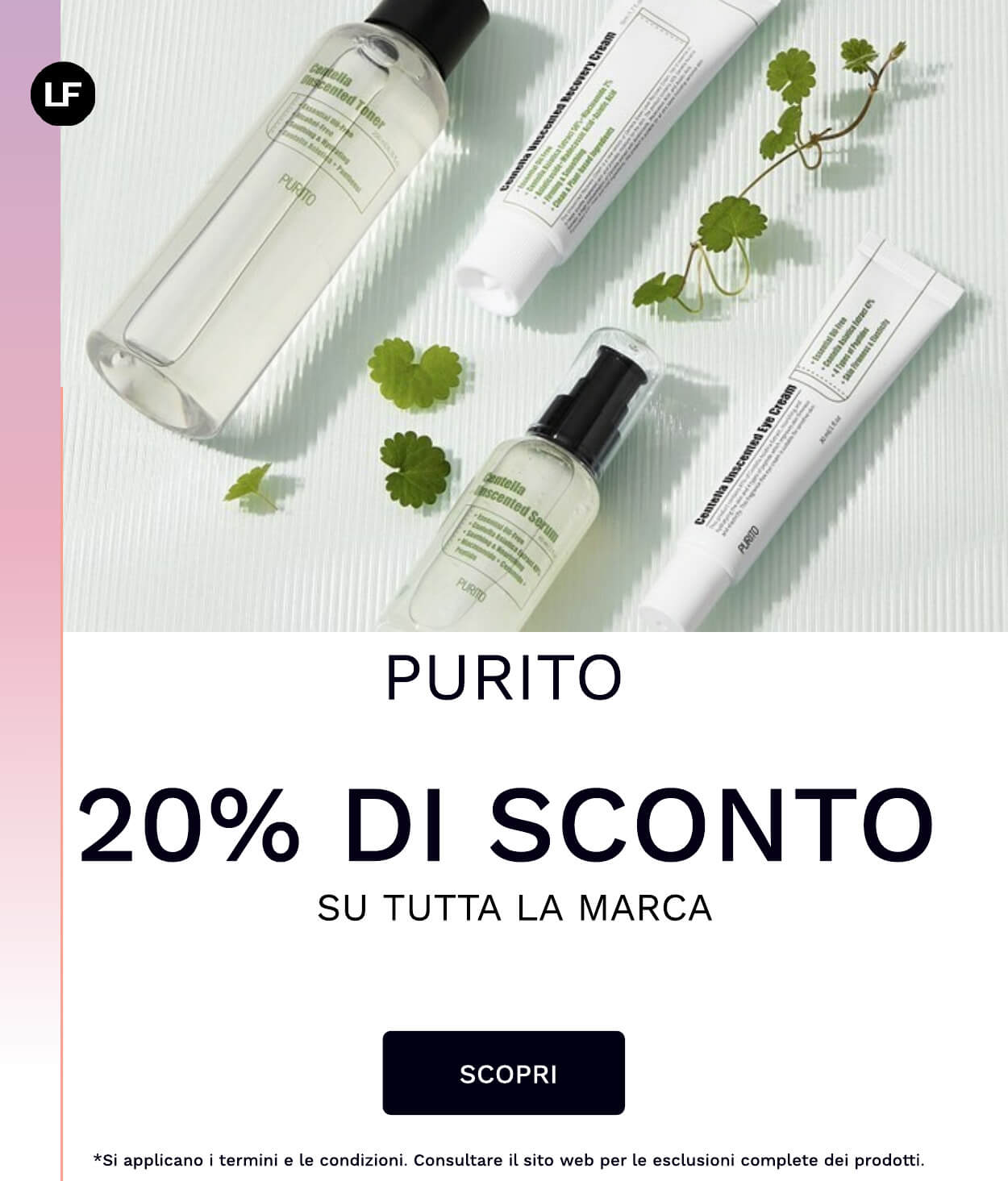 20% desconto na PURITO