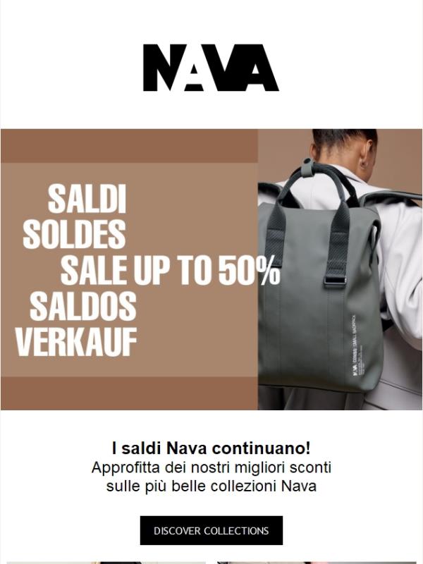 I saldi Nava continuano!