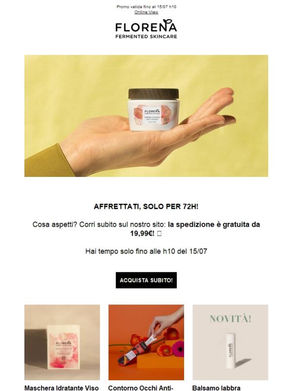 Indovina cosa abbiamo pensato per te? Spedizione gratuita da 19,99€!