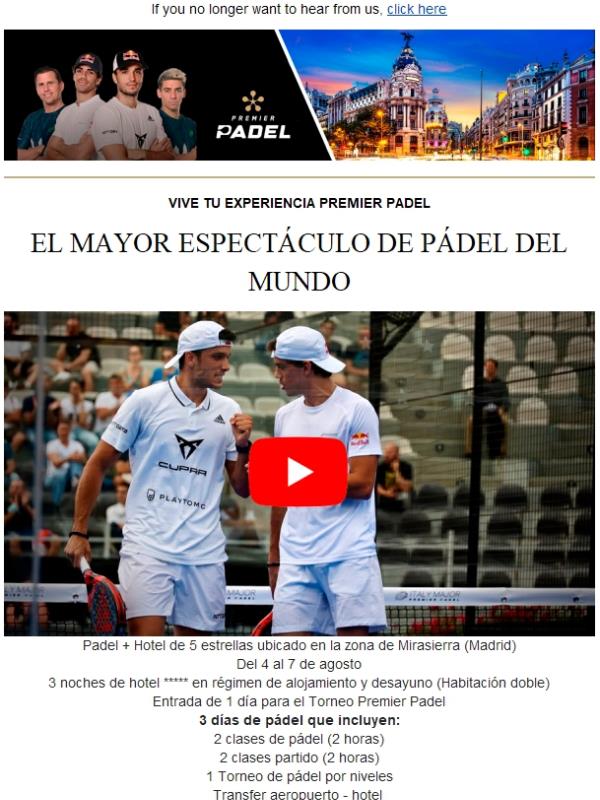 ¡ÚLTIMOS PACKS DISPONIBLES! ⇒ PREMIER PADEL MADRID