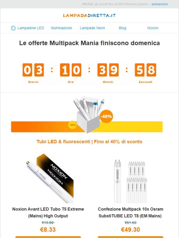 Le offerte Multipack Mania finiscono domenica