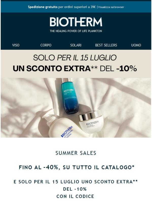 Solo per domani sono in arrivo extra saldi!