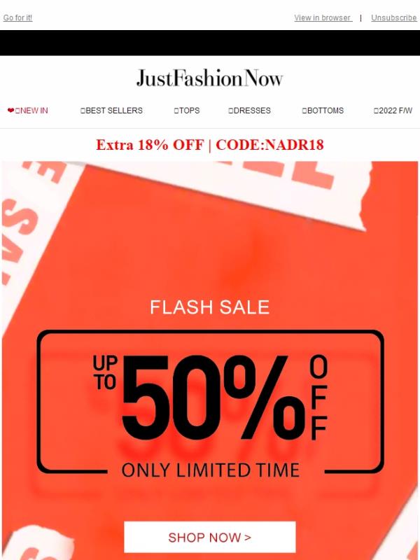 Flash Sale Alert: Final Hours for 50% OFF !