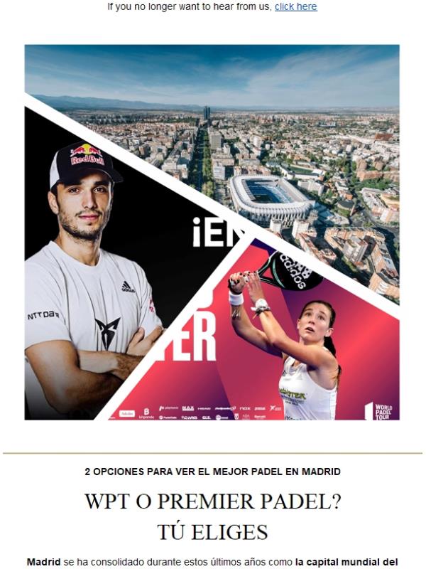 ¿WPT O PREMIER PADEL? ⇒ Tú eliges