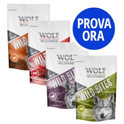 Provalo! Set misto Wolf of Wilderness Snack - Wild Bites 4 x 180 g