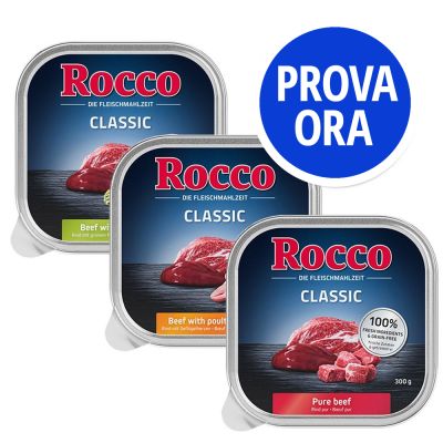 Provalo! Set misto Rocco Vaschette 9 x 300 g Alimento umido per cani