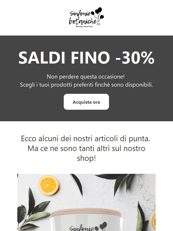 SALDI DI FINE STAGIONE -30%
