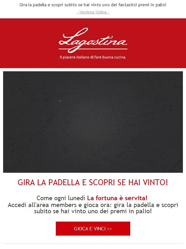 E' lunedì, è ora di giocare! Gira la padella e scopri subito se hai vinto 🤞🏻🍀