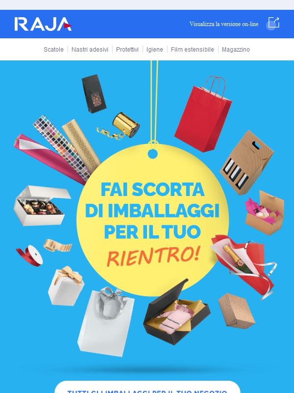 Oltre 5.000 prodotti sempre a stock, fai scorta per il tuo rientro!