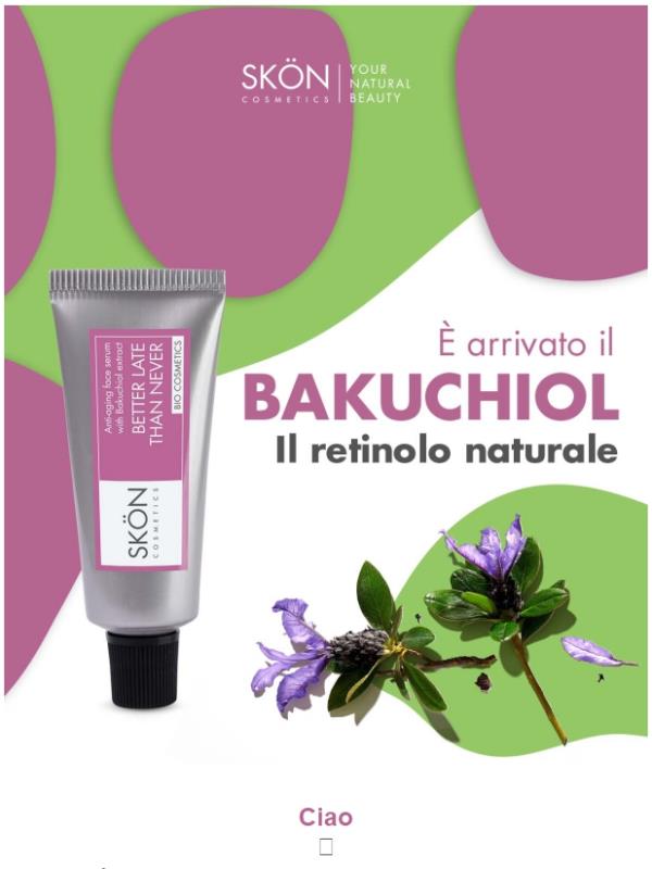 NOVITÀ⚡Siero Viso Bio al Bakuchiol 🌸🌿