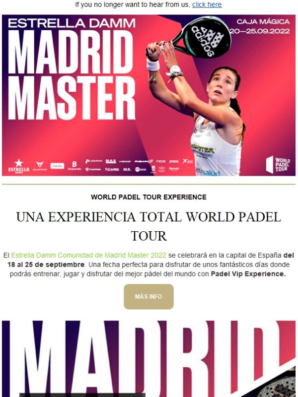 ¿Quieres venir al World Padel Tour de Madrid?