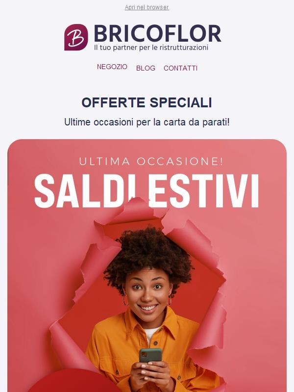 Ultima occasione per i saldi estivi!