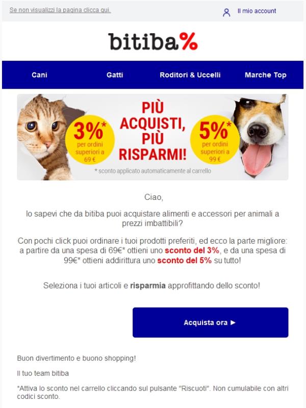 Fino al 5% di sconto sul tuo ordine! ✂
