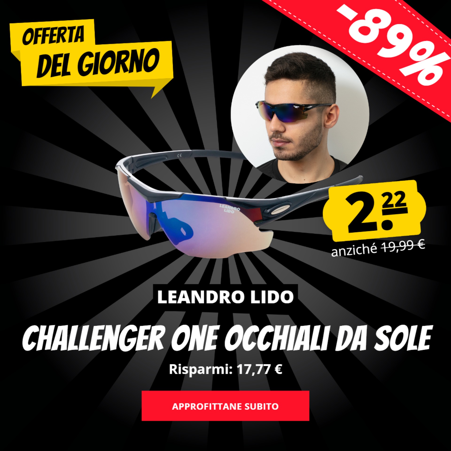 LEANDRO LIDO Challenger One Occhiali da sole solo 2,22 €
