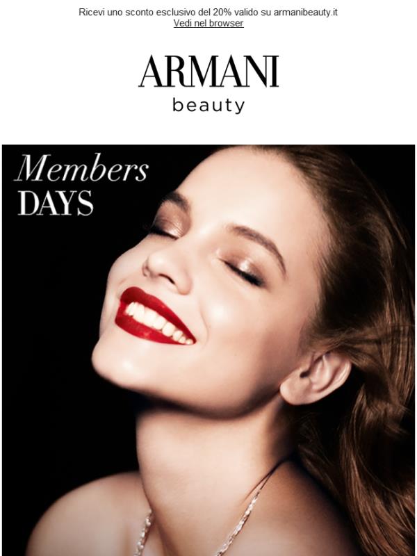 Ti diamo il benvenuto ai Members Days