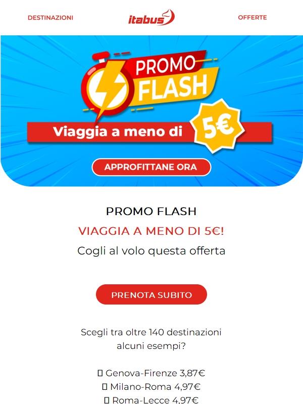 Promo Flash a meno di 5€!