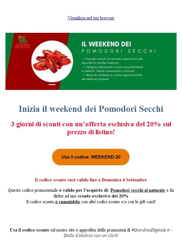 Inizia il weekend dei pomodori secchi 😍