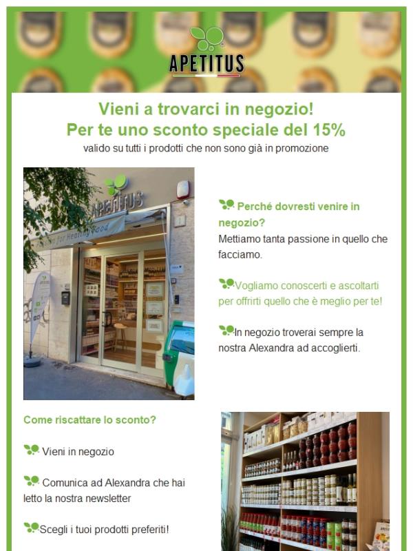 Ti accogliamo a braccia aperte!💚