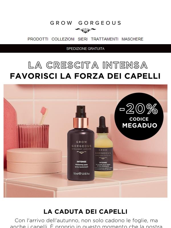 ✋ STOP CADUTA: 20% EXTRA sconto.