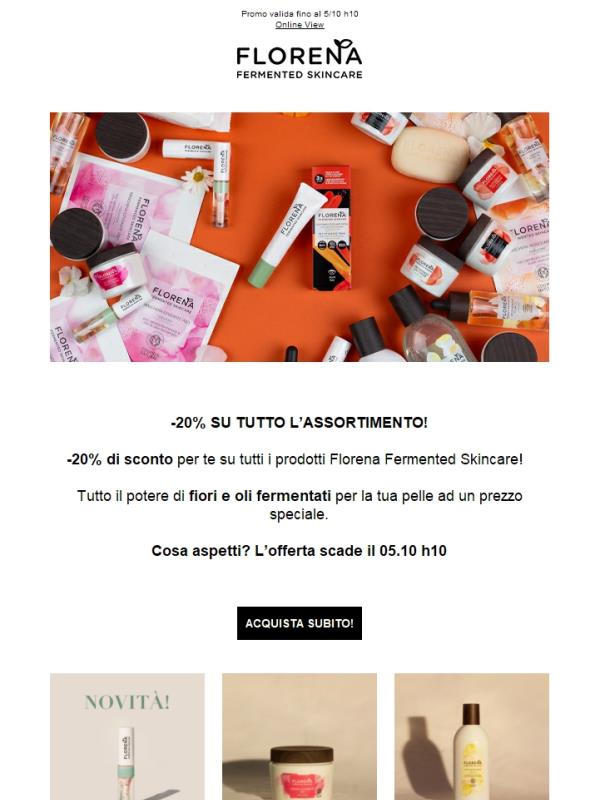 😍-20% su tutto l'assortimento!😍