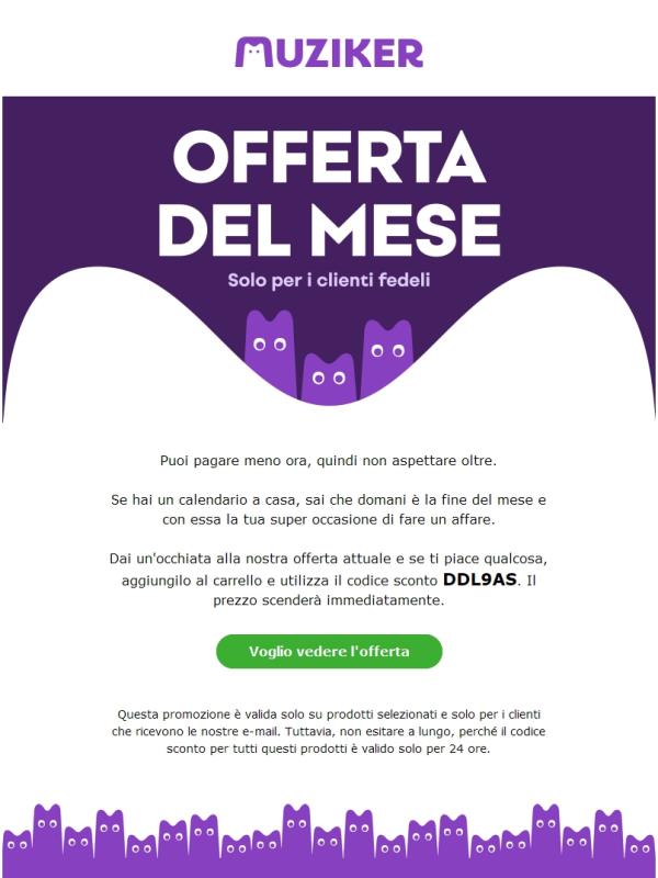 Ultima possibilità prima della fine del mese