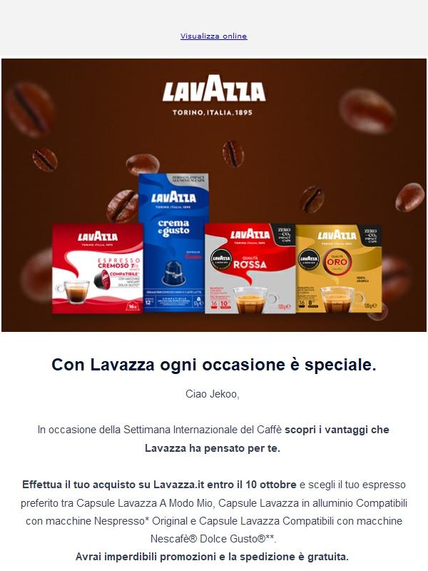 Festeggia la Settimana Internazionale del Caffè con Lavazza