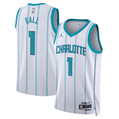 Charlotte Hornets Charlotte Hornets Jordan Brand Association Edition Swingman Jersey - Bianco - LaMelo Ball - Unisex